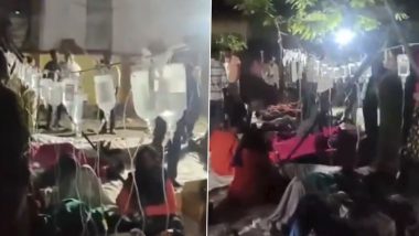Buldhana Food Poisoning: Over 500 People Fall Ill After Consuming ‘Prasad’ at Religious Event, Given Medical Treatment on Road; Video Surfaces